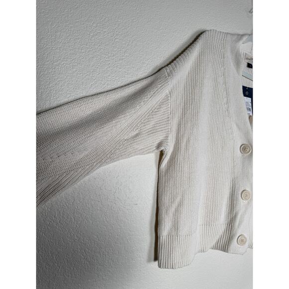 NWT Universal Thread Women's V-Neck Cream Button-up Sweater Knit Boho Preppy L - Picture 8 of 10